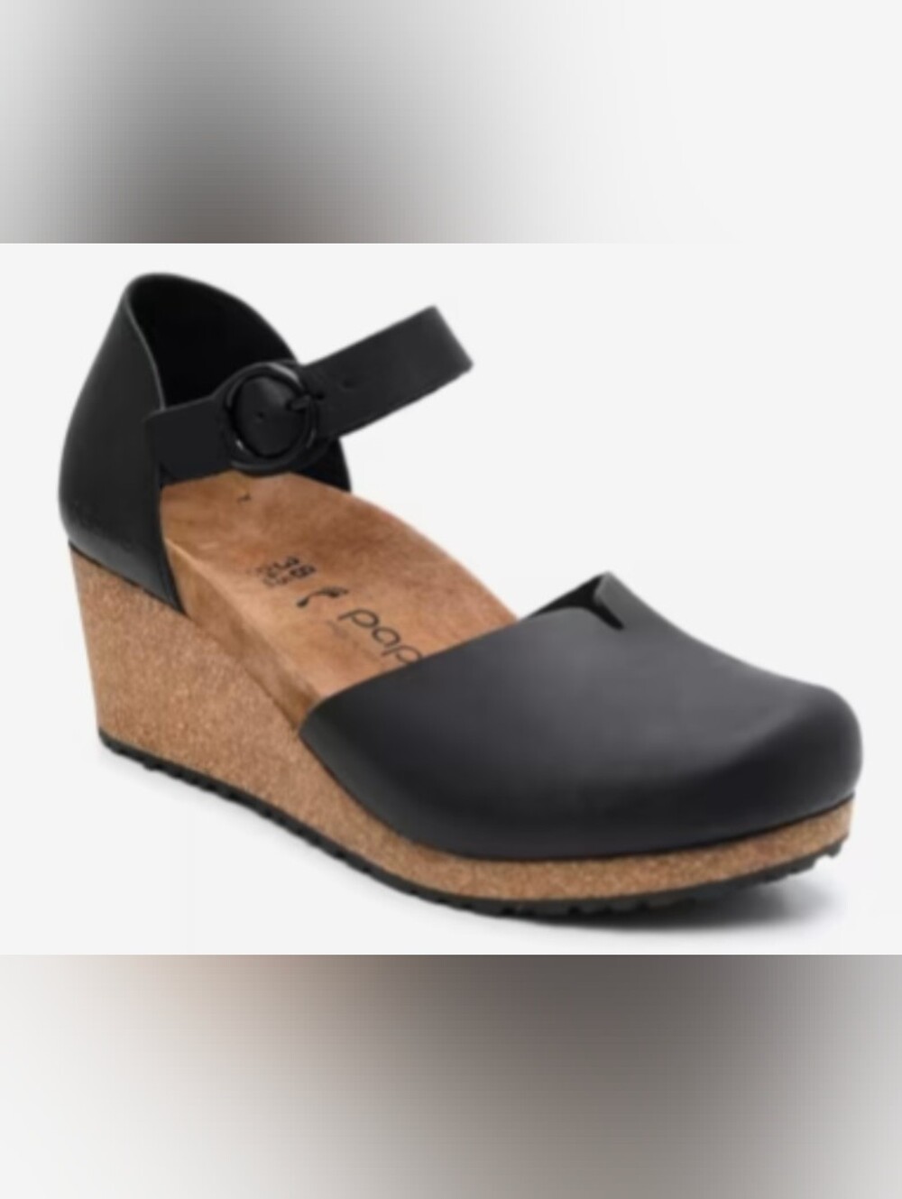 Papillio by Birkenstock Mary Jane Clogs Black Leather Comfort Shoes EU 41 US 10